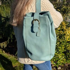 Vintage Coach SoHo Sling Bag with Hang Tag - Aqua - Style 4160